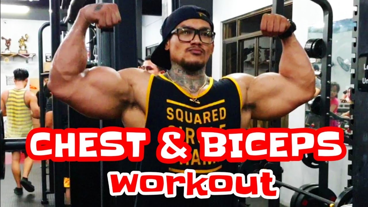 CHEST and BICEPS workout | vlog 03