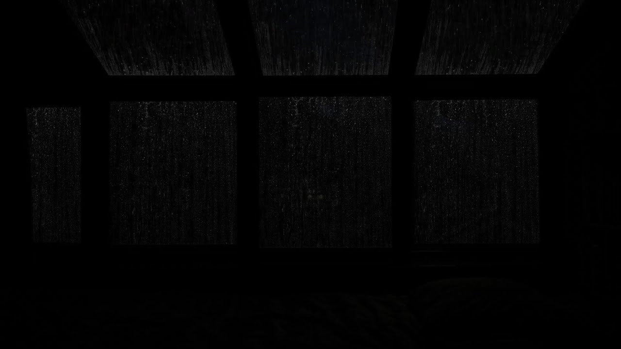 Sleep with Soft Rain Drops Outside the Window will help you Relax after a Tiring day😴⛈️No Ads