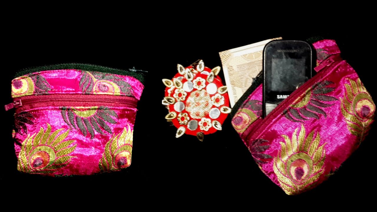 Purse banane ka tarika|purse making at home with cloth| purse design