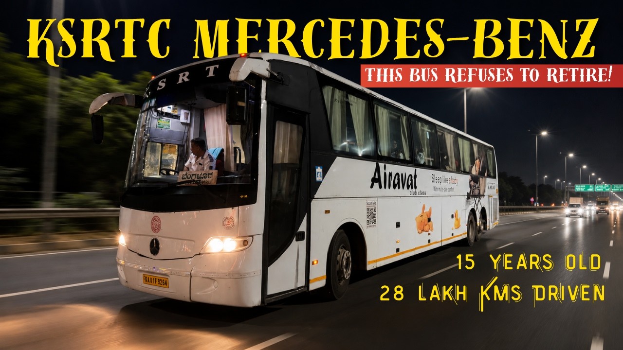 Rare and Vintage KSRTC Mercedes-Benz Ride | Hyderabad to Bangalore | 15 Years of Glory
