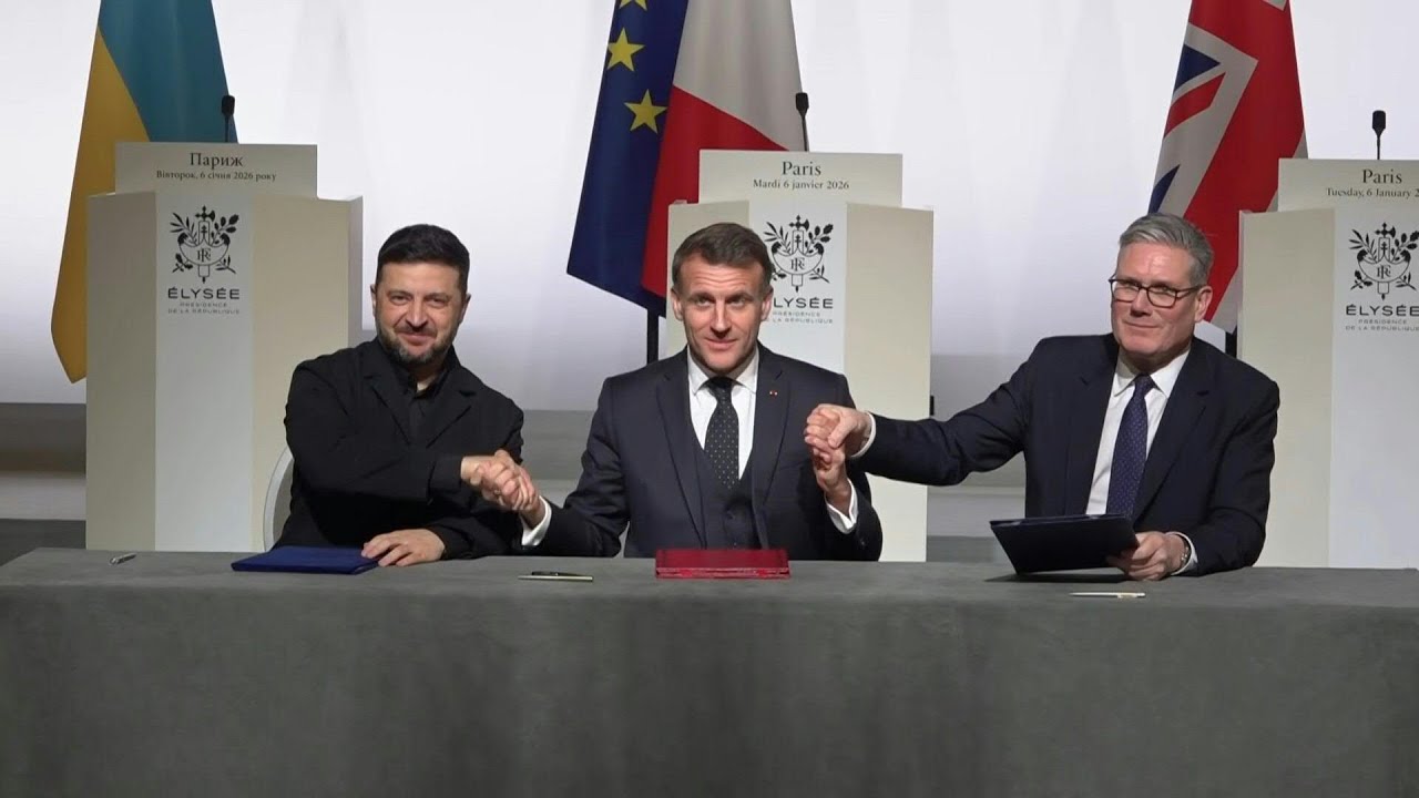 Macron, Starmer, Zelensky sign pact on troop deployment after Ukraine ceasefire | AFP