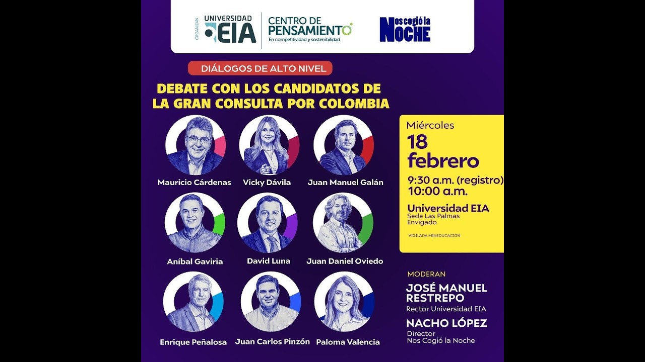 Debate con los candidatos de la Gran Consulta por Colombia