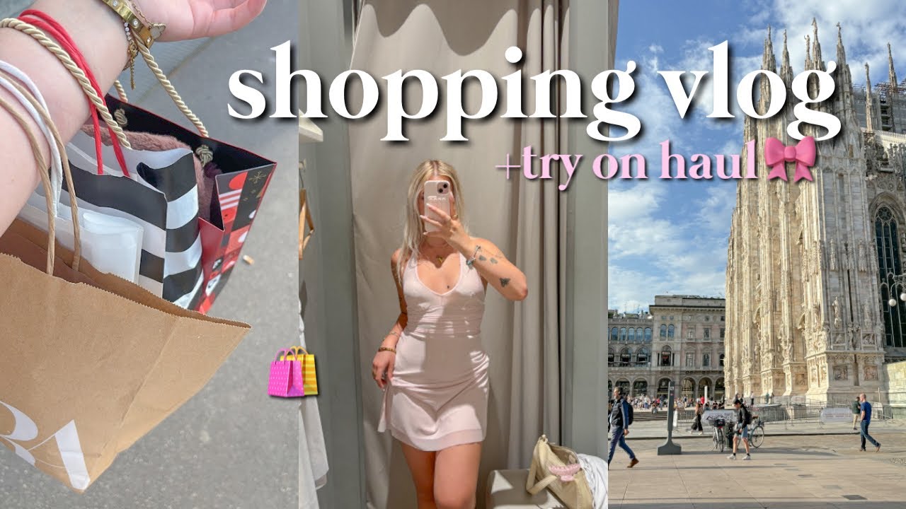 SHOPPING VLOG 🛍️🎀✨ try on haul
