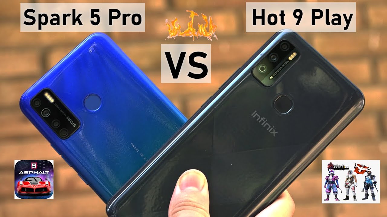 Infinix Hot 9 Play vs Tecno Spark 5 Pro | Gaming | Heat Test | Price in Pakistan