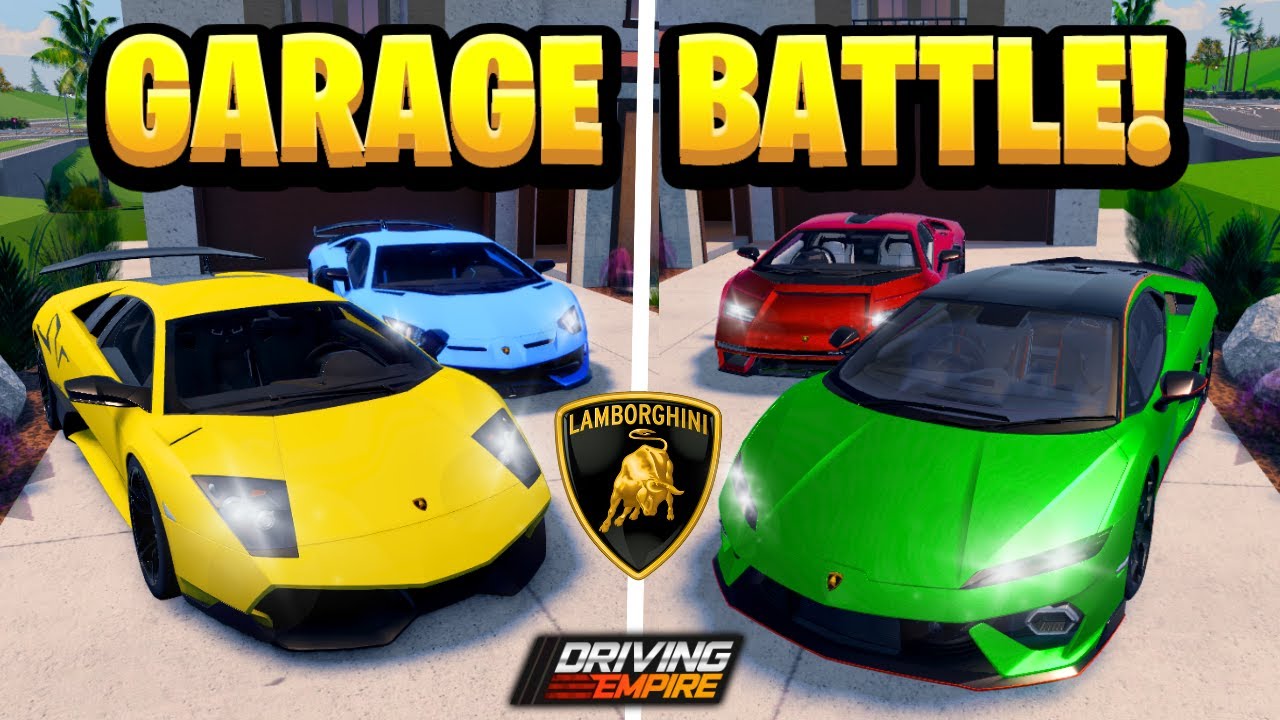 БЕЗУМНАЯ битва в гараже Lamborghini в Driving Empire!