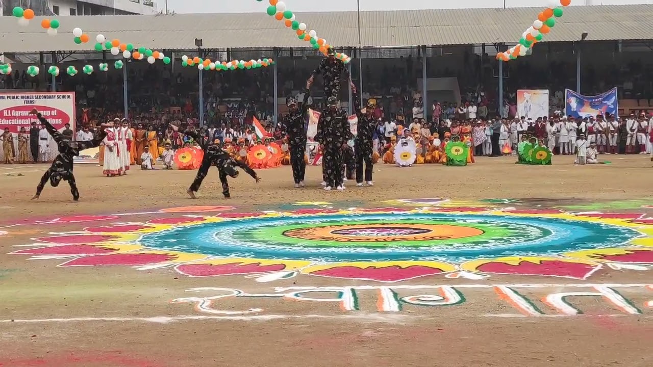 RainbowSchoolItarsiPrize winning deshbhakti   performance on Republic Day.entertainment purpose only
