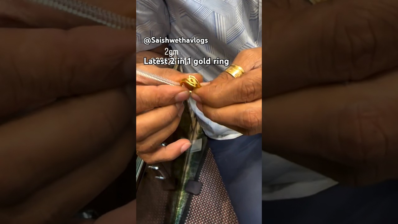 2 gram gold ring 2 in 1 design #yt #shots #youtube @Saishwethavlogs