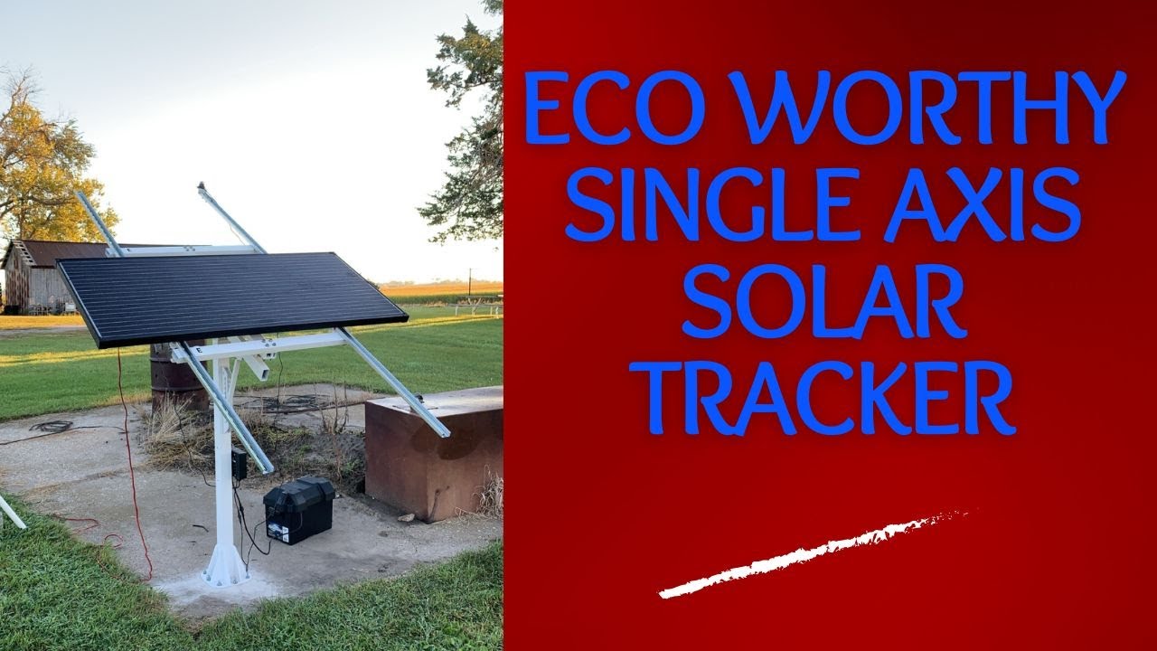 Установка/обзор солнечного трекера Eco Worthy с одной осью слежения