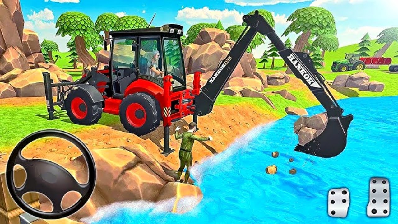 JCB 3DX BACKHOE LOADER BUS SIMULATOR INDONESIA DRIVING LIVE STREAM