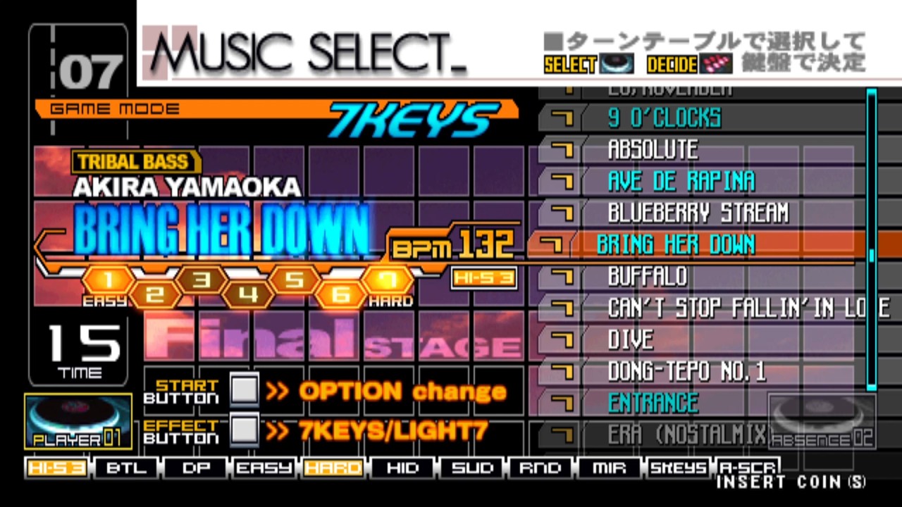 [beatmania IIDX 7th style] BRING HER DOWN