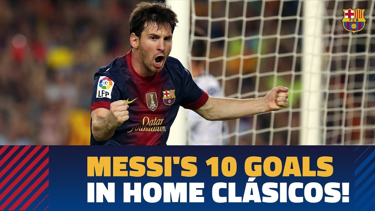 BARÇA - REAL MADRID | All of Messi's 10 El Clásico goals at Camp Nou