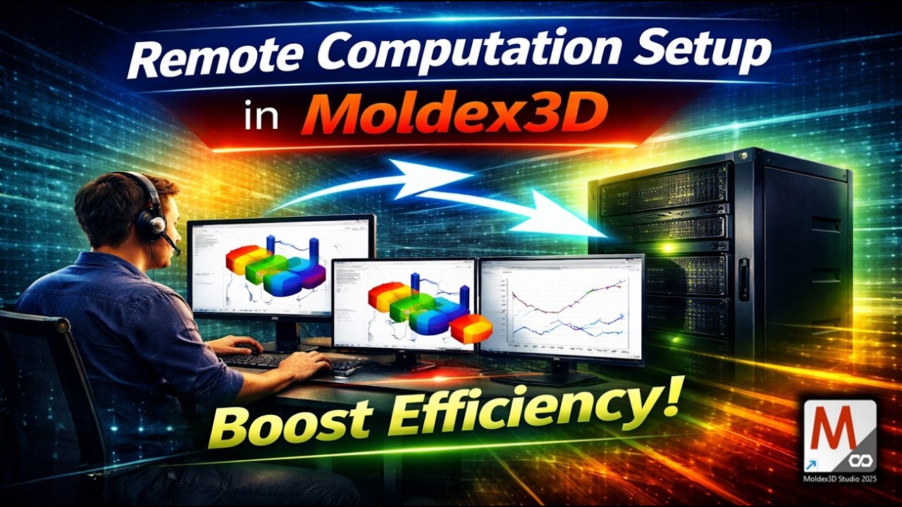 Как запустить симуляцию с использованием удалённых вычислений | Moldex3D Studio 2025 | Инструкция...