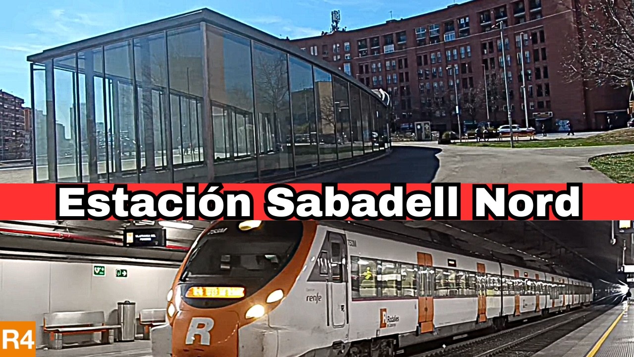 RODALIES RENFE. SABADELL NORD. Andenes de 250 metros