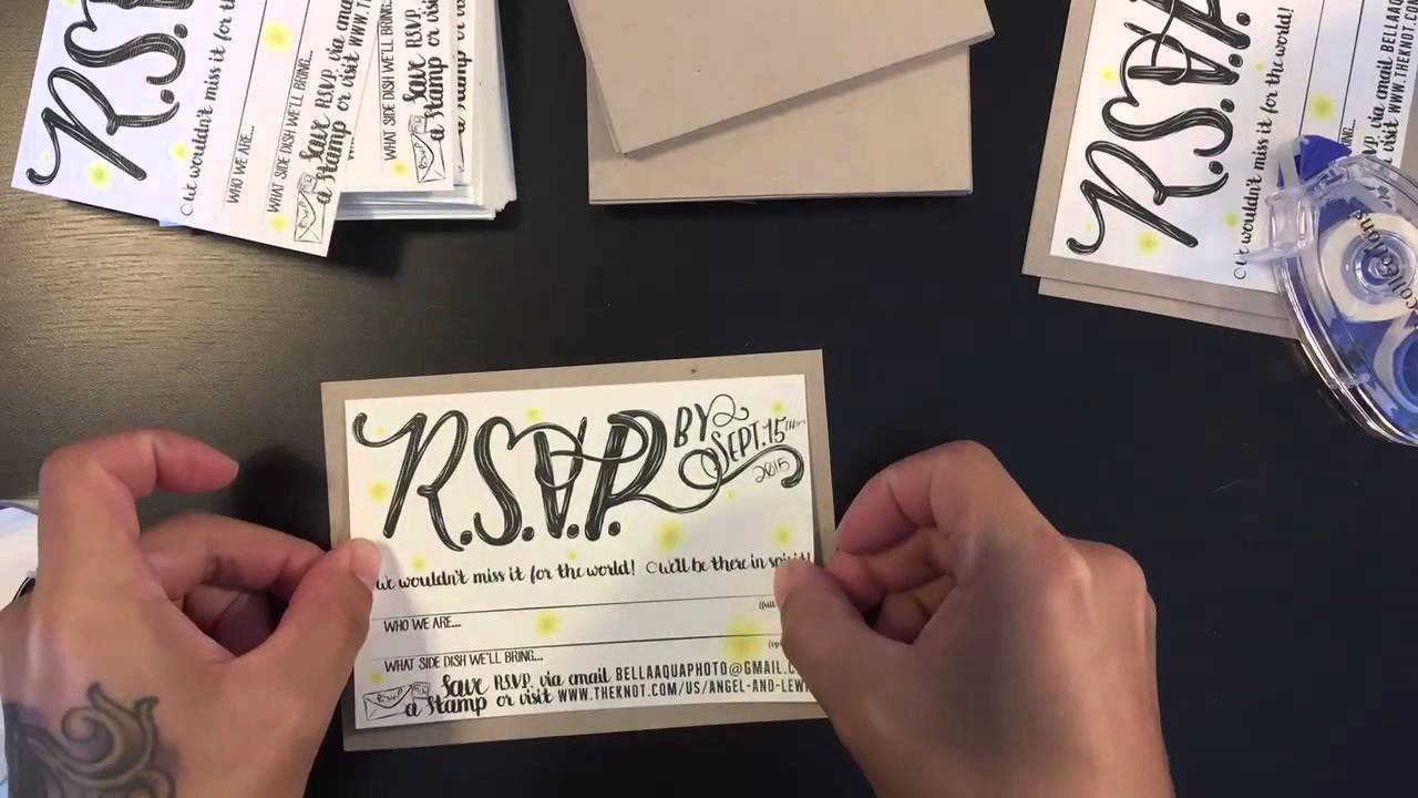RSVP Card Assembly