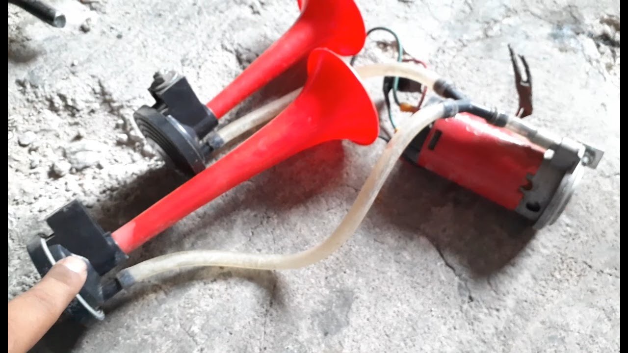 Como conectar las cornetas de aire facil 😎