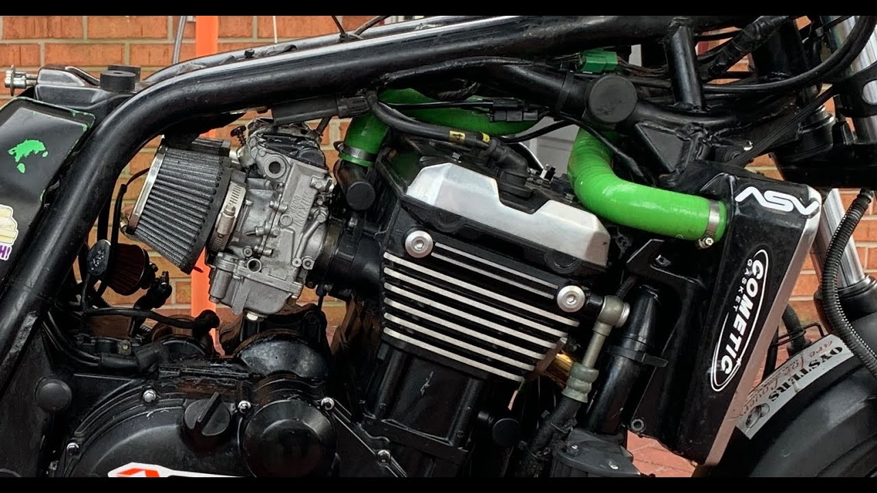 ZRX Upgrades How NOT TO install Mikuni Flat Slide Carbs