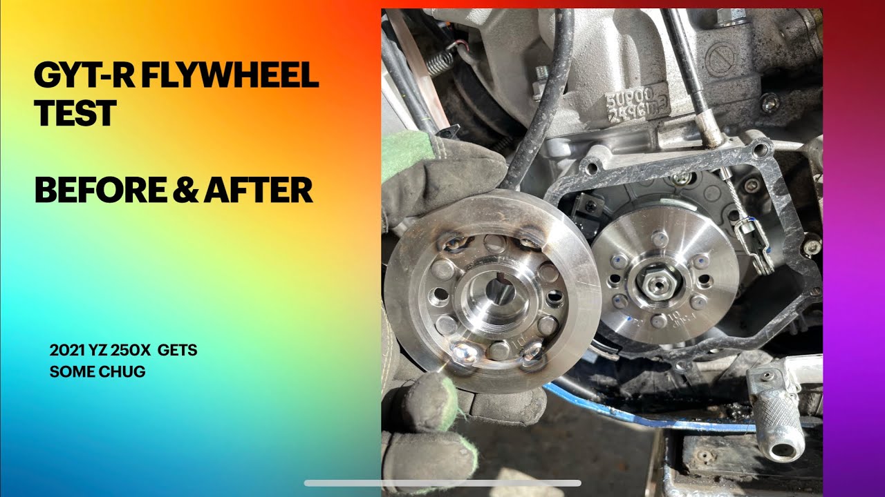YZ 250X stock to GYT-R flywheel comparison