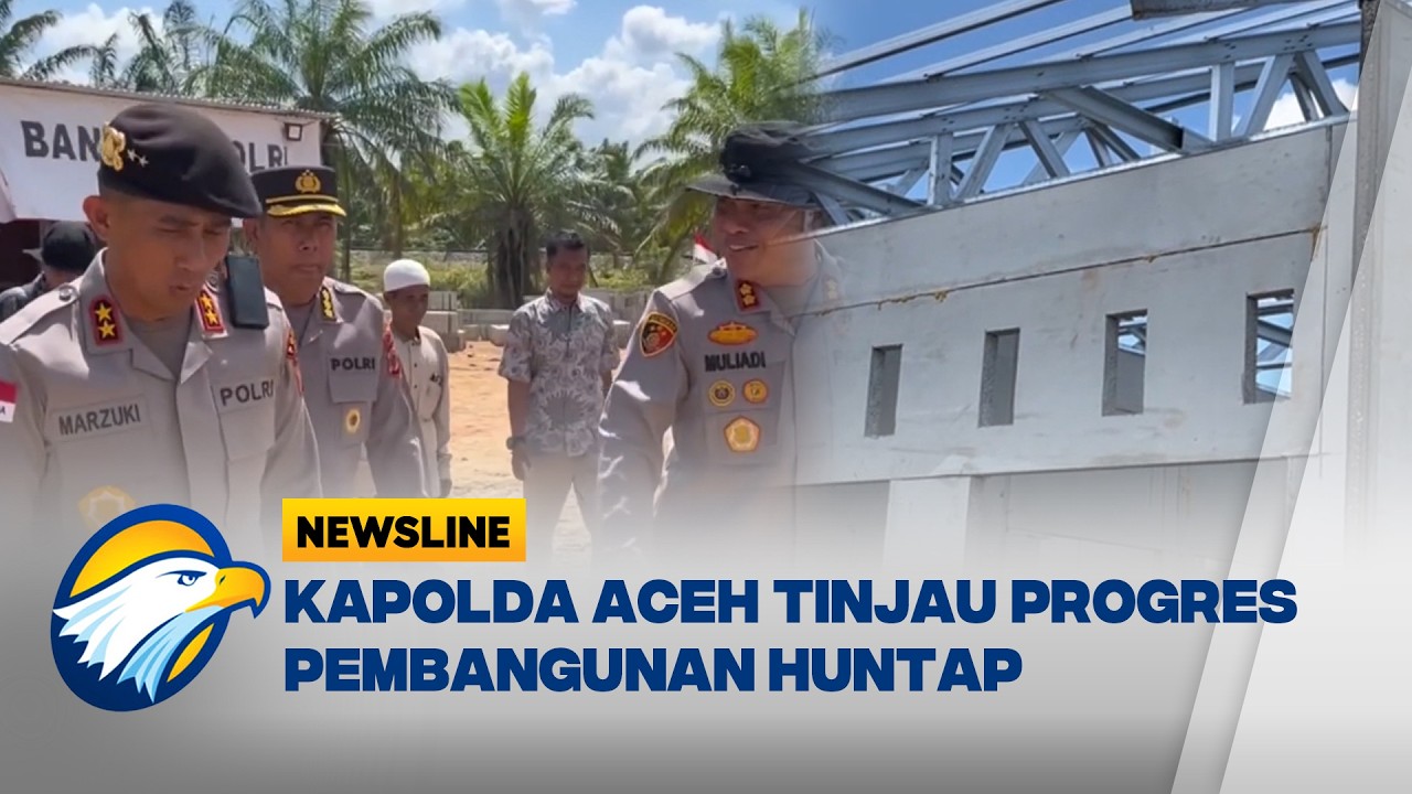 Progres Pembangunan Huntap Korban Banjir Aceh Tamiang Dipantau Kapolda