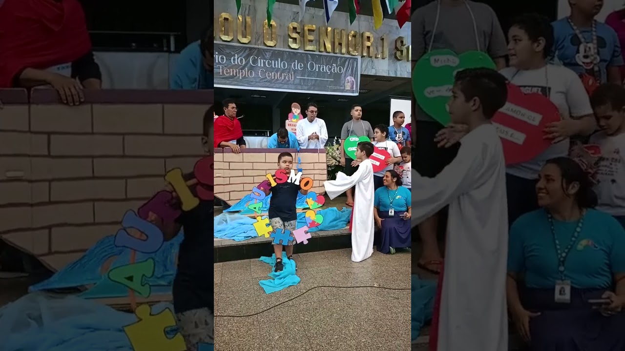 Culto inclusivo da nossa igreja pela passagem dos seus 19 anos, apresenta&ccedil;&atilde;o dos autistas 😍