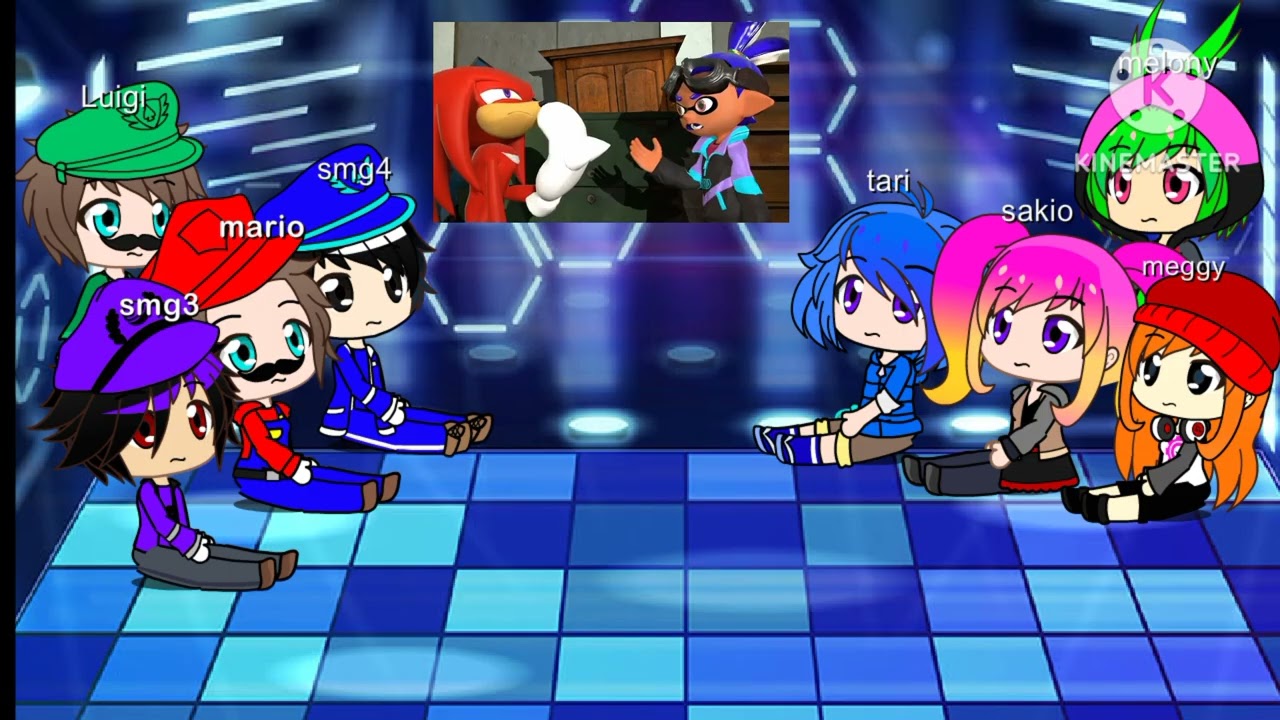 Smg4 crew react to sga shin sonic 