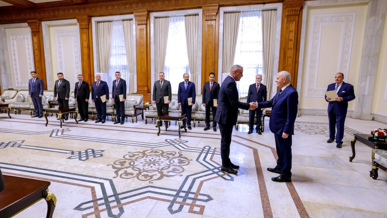 رئيس الجمهورية الدكتور عبد اللطيف جمال رشيد يستقبل عدد من المحافظين الجدد