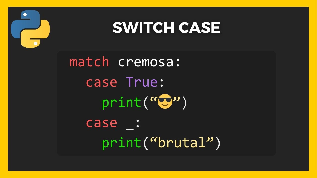 Como fazer SWITCH CASE no PYTHON para iniciantes