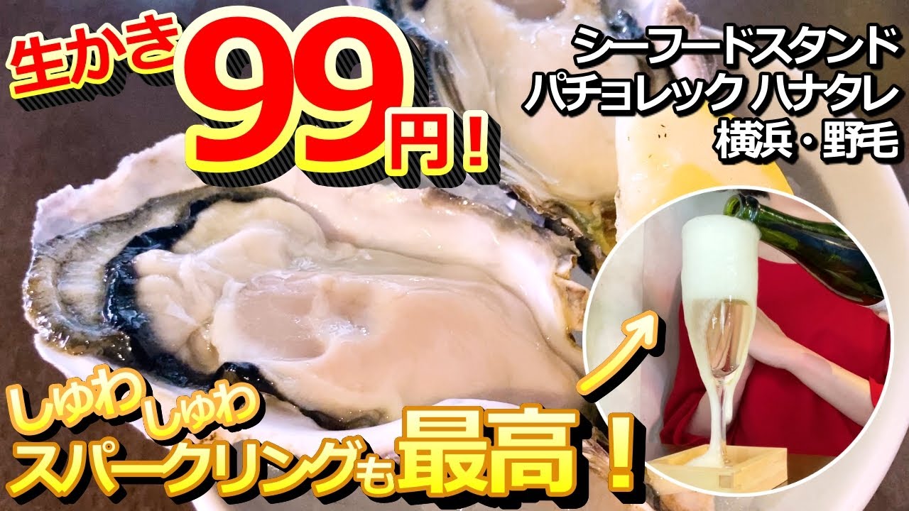 【野毛】生牡蠣９９円！お通しなし！コスパ抜群の野毛のイタリアンバルで一人飲み《シーフードスタンド パチョレック ハナタレ》
