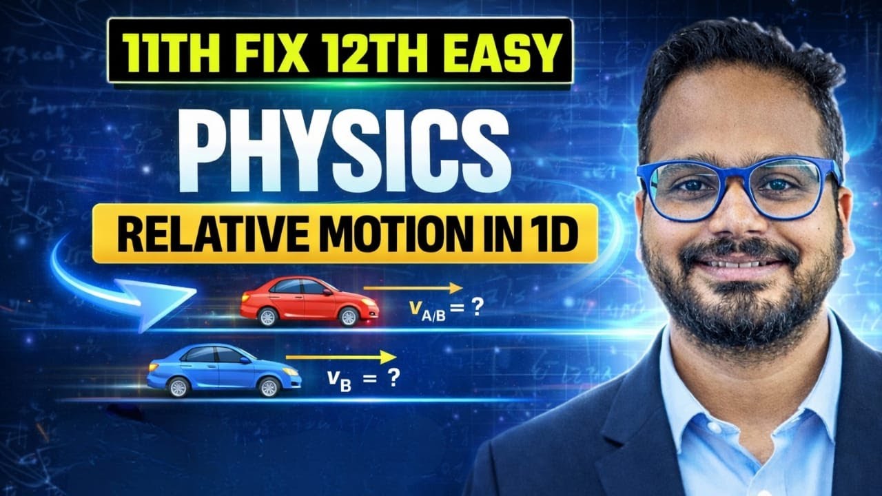 Class 11 Revision | Relative Motion in 1D | Physics | JEE | NEET | AA Sir