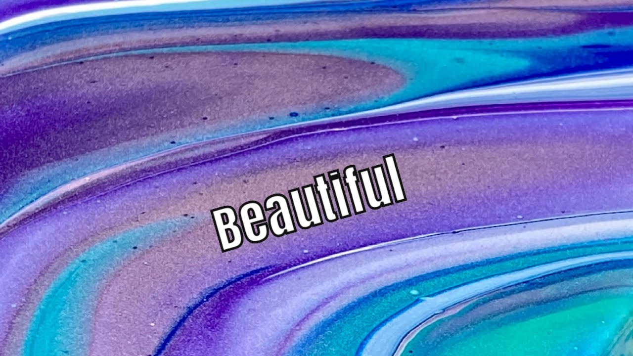 #61 Metallic Purple Paint Pour Fluid Art Marble Technique / You Have to See This!