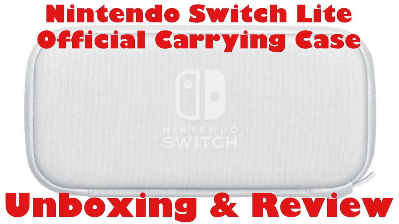 Review & Unboxing of the Nintendo Switch Lite Official Carrying Case by Nintendo