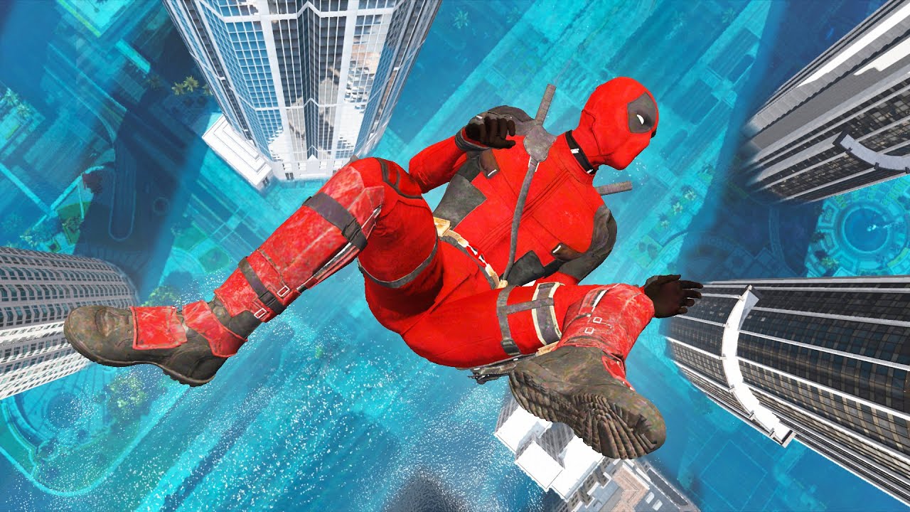 GTA 5 DEADPOOL Water Fails (Ragdolls/Euphoria Physics)