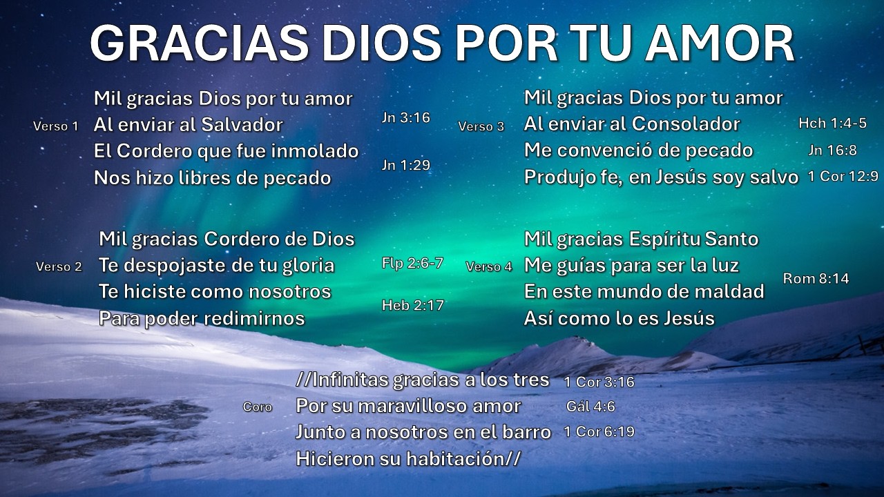 Gracias Dios por tu amor