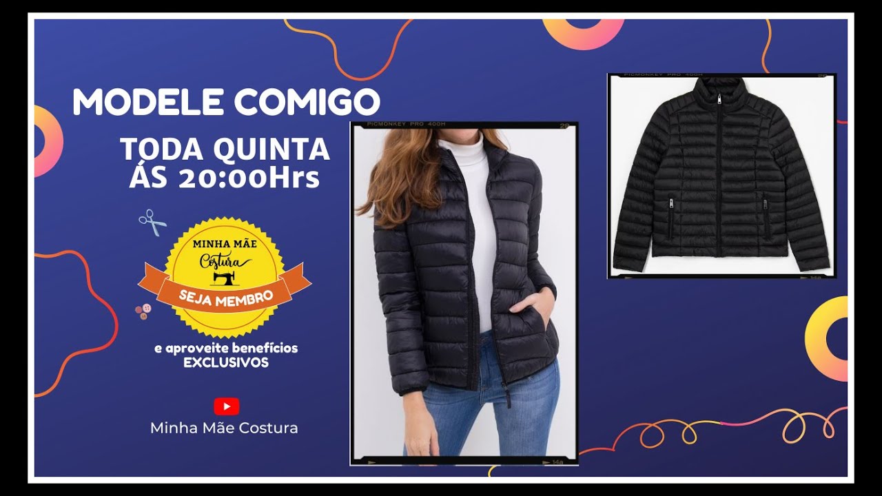 DIY – COMO MODELAR JAQUETA BOMBER  _ USANDO SUA MEDIDA