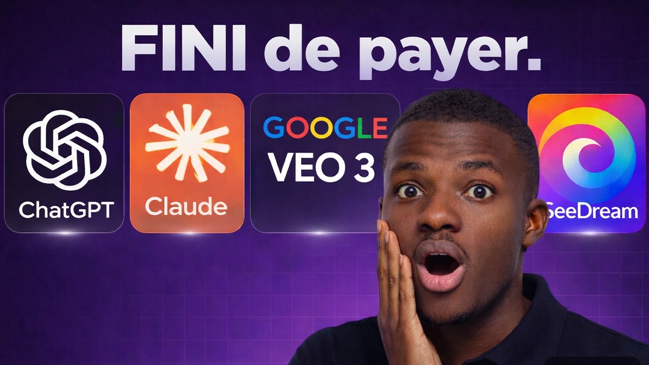 Toutes les IA Payantes Sont Désormais Gratuites et Illimitées (GPT-5, Claude, Gemini Pro, Veo 3)