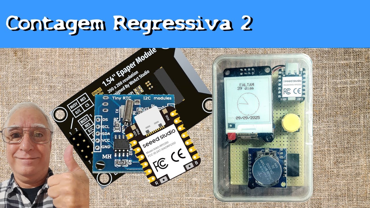Contagem Regressiva 2: Um Temporizador com RP2350 Operando a Bateria