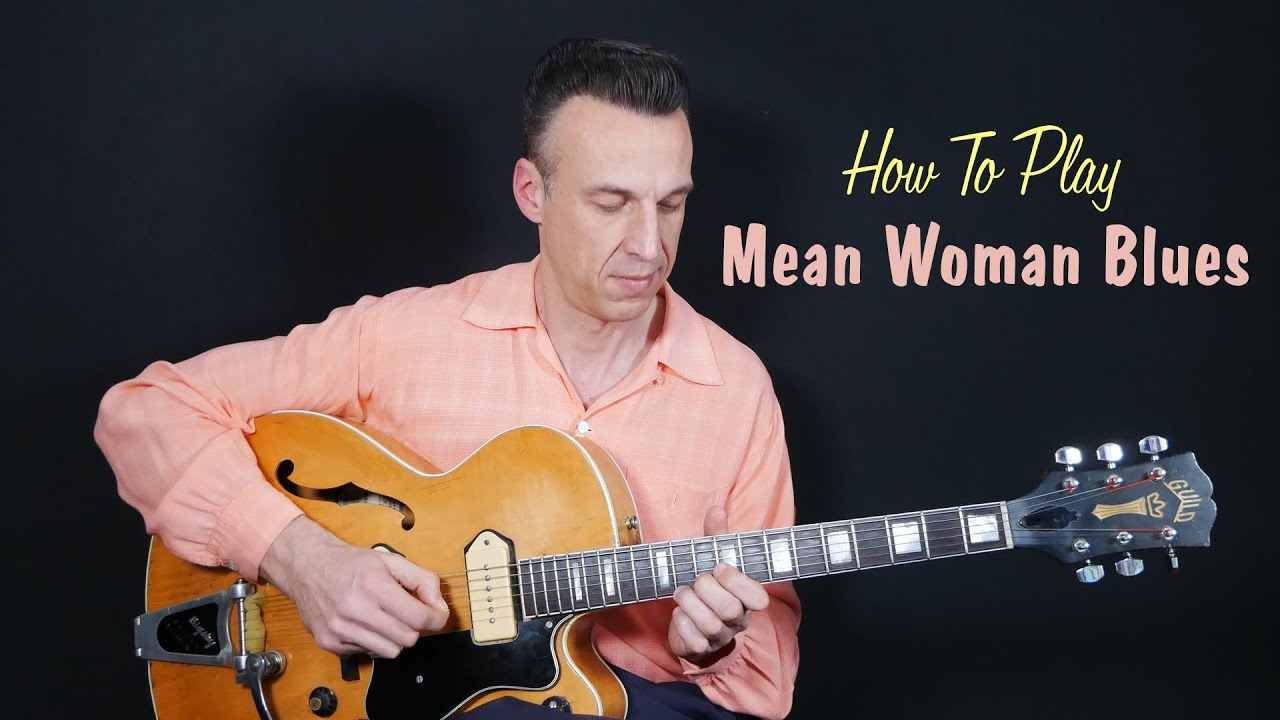 Scotty Moore Solo Lesson - Mean Woman Blues -