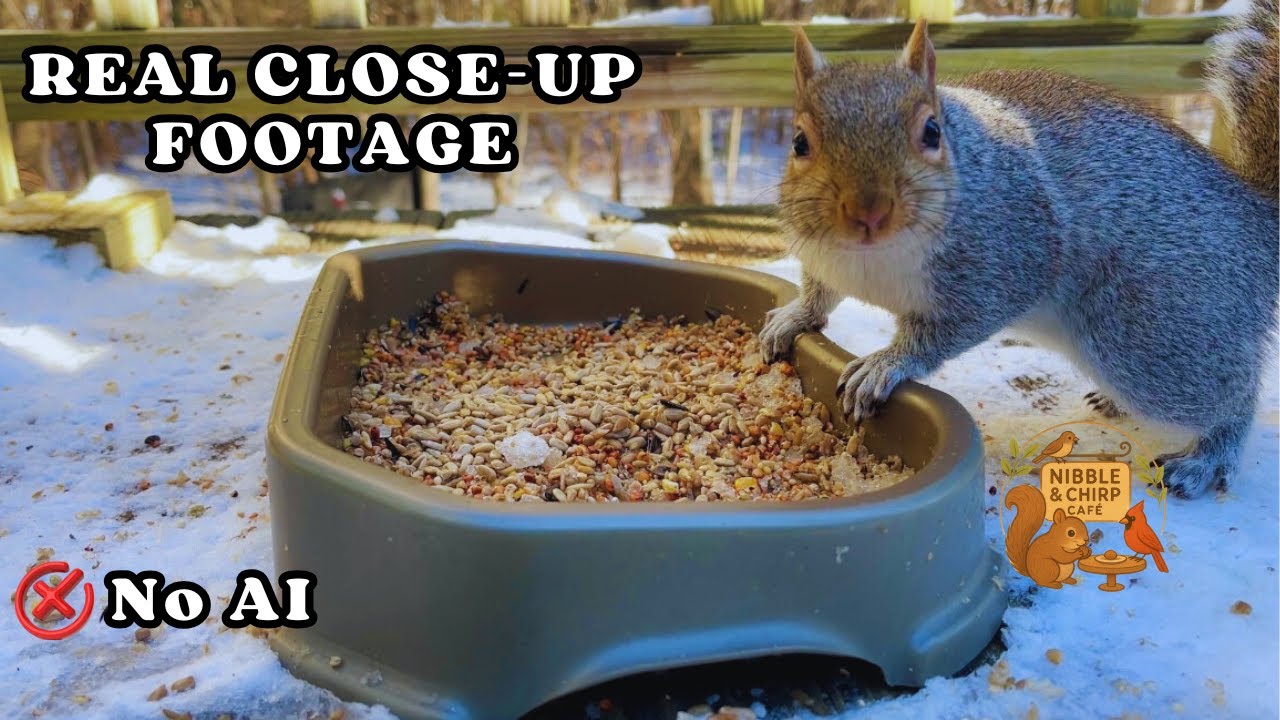 Squirrel Eating Right In Front Of You | Real Wildlife Footage, No AI