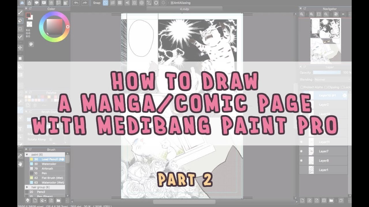 [How to Draw Manga with Medibang Paint Pro] Material for drawing manga with some tips