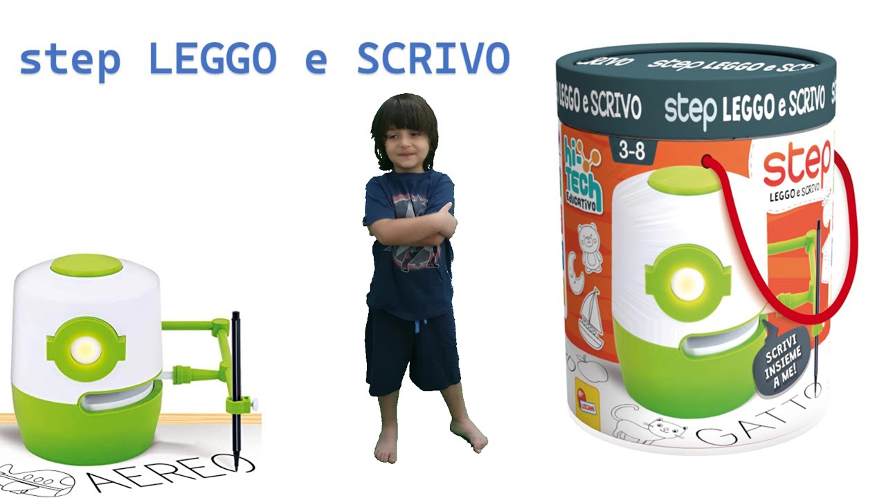 STEP leggo e scrivo - il robottino intelligente Lisciani che insegna a scrivere e parlare in inglese
