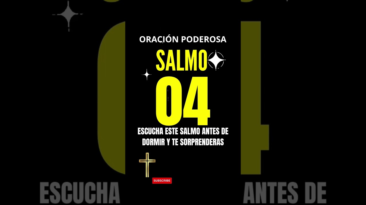 Salmo 4 🙏 Escucha esta Oraci&oacute;n antes de dormir y te sorprender&aacute;s 🌙🙌 #salmos #oraciondelanoche