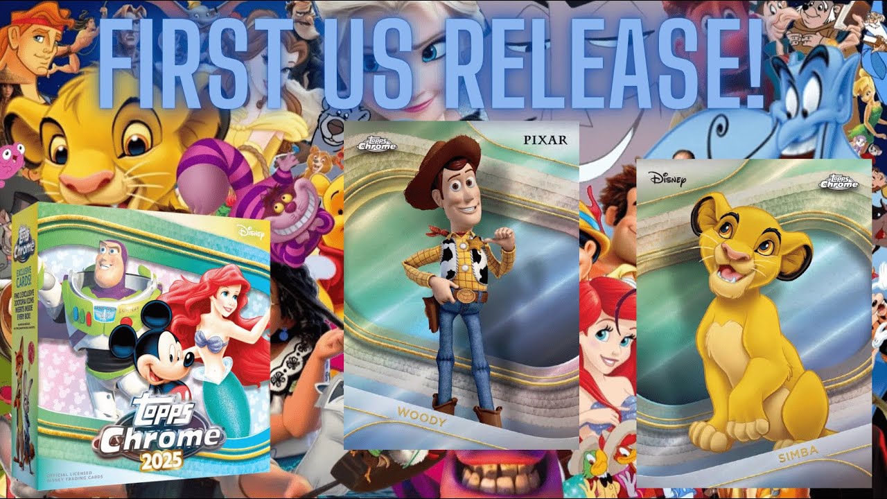 Новинка! Обзор Topps Chrome Disney Mega Box 2025 года!