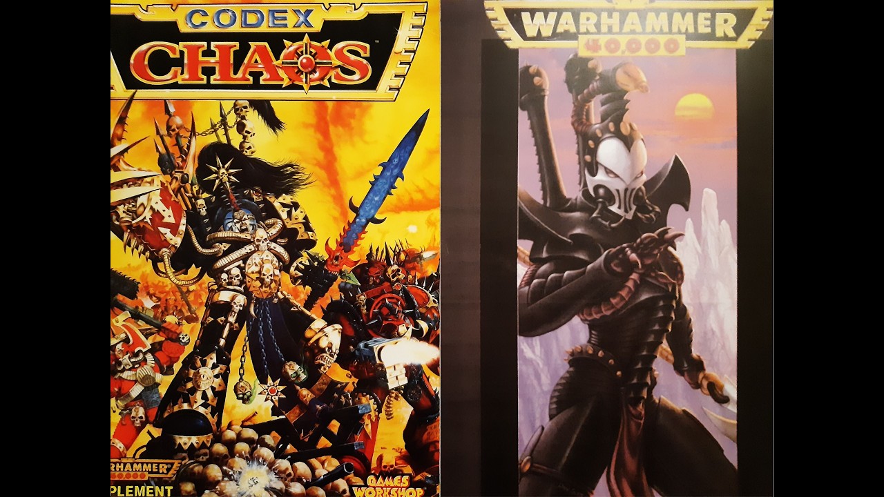 Warhammer 40K 2nd edition 1600 points Battle Report: Chaos Space Marines vs Dark Eldar