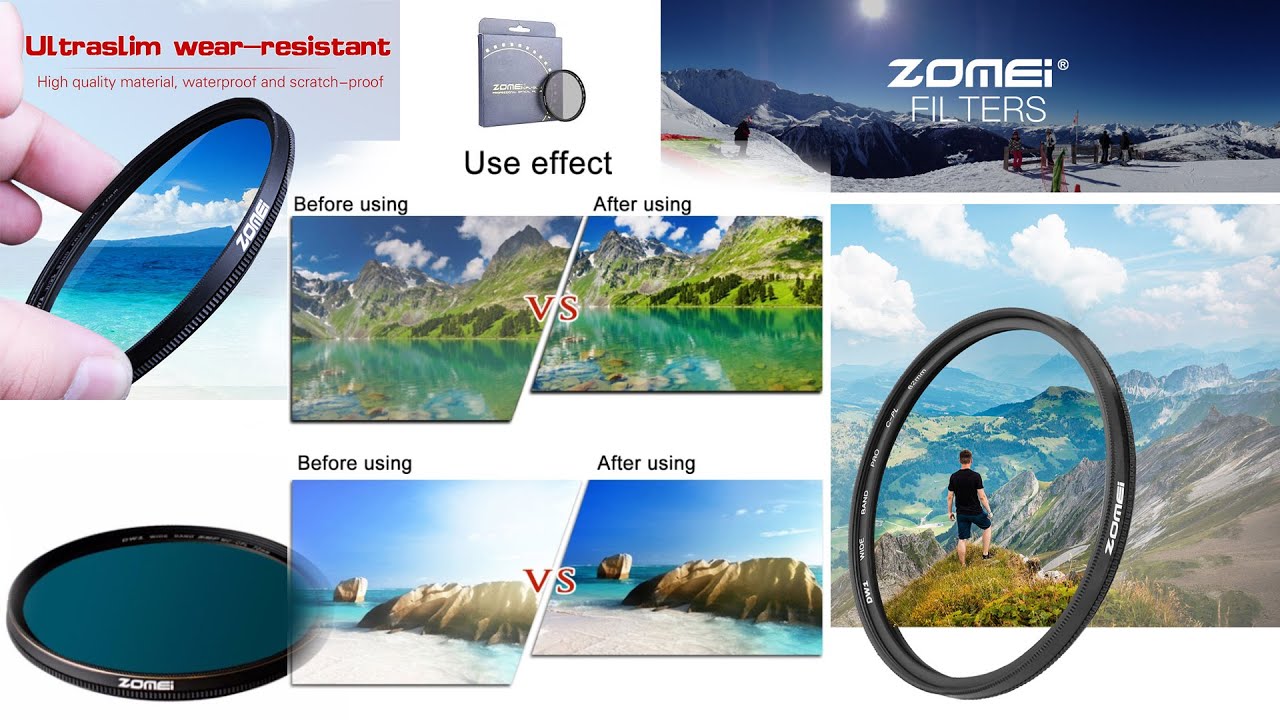 Best low budget CPL Polarizing Lens Filter for Canon Nikon Sony Pentax Camera | ZOMEI Unboxing Video