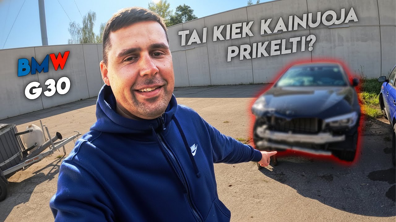 KIEK KAINUOJA SUTVARKYTI DAUŽTĄ BMW G30? | 1 DALIS