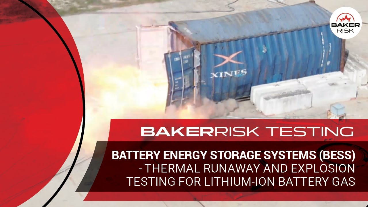 Battery Energy Storage Systems | Thermal Runaway and Explosion Testing for Lithium-ion Battery Gas