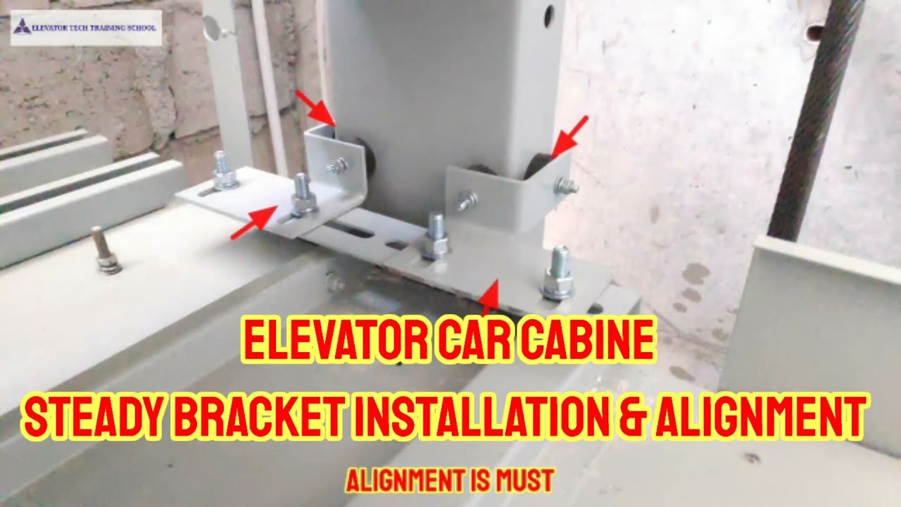 Elevator CAR CABINE STUDY BRACKET ACCESSORIES /  ASSEMBLY/ ADJUSTMENT/ FIXING DETAILS