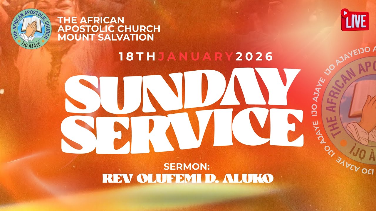 SUNDAY SERVICE | JANUARY 18TH, 2026| TAAC MOUNT SALVATION