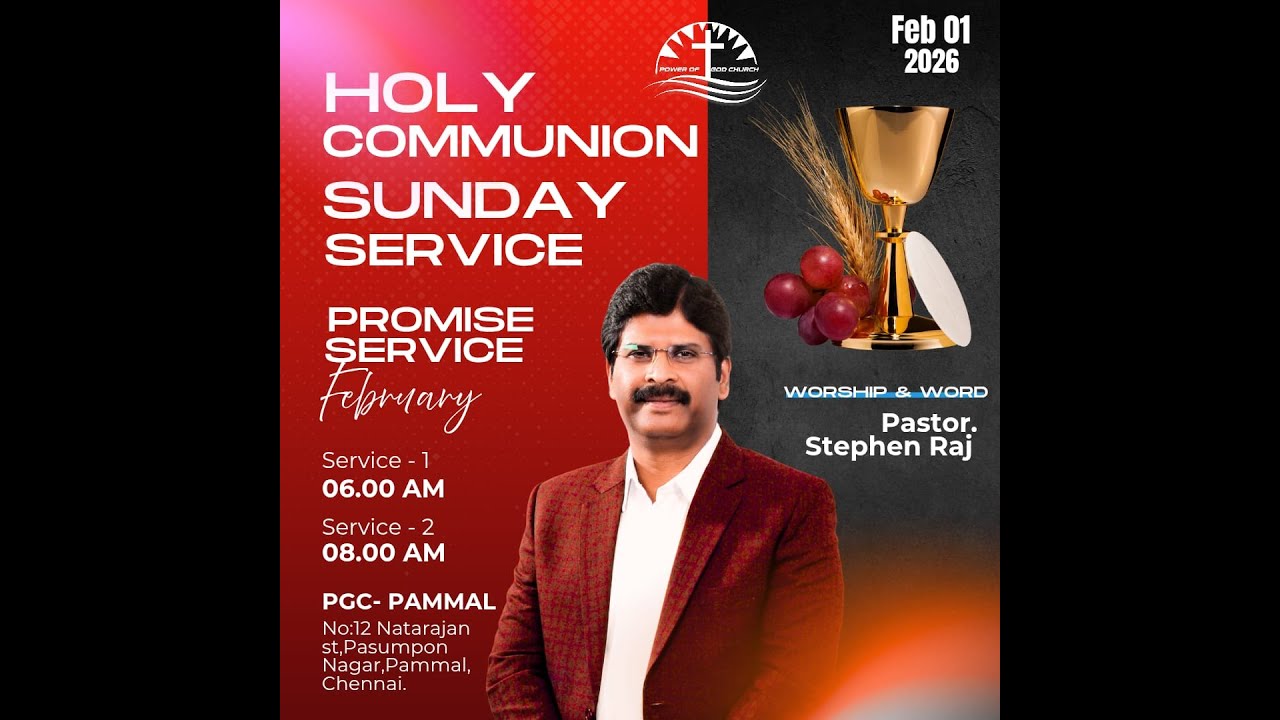 🔴🅻🅸🆅🅴  PGC SUNDAY SERVICE - 1- FHD -01-02-2026