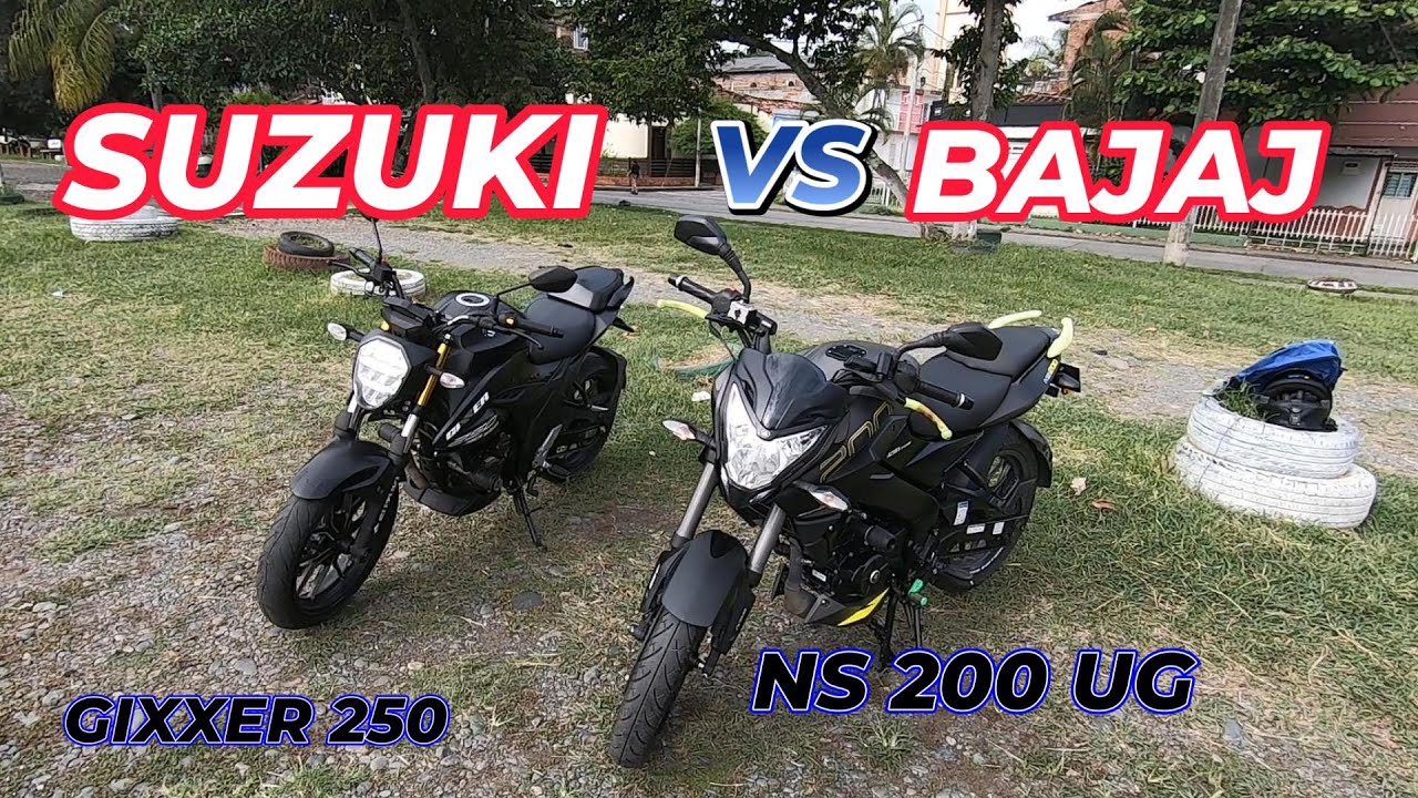 GIXXER 250 vs PULSAR NS 200 UG COMPARATIVA