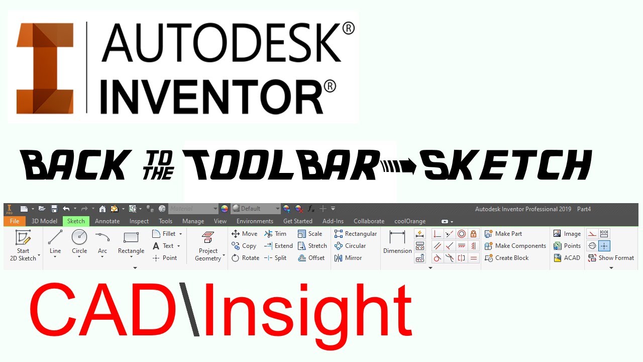Autodesk Inventor - The Sketch Toolbar (Tutorial)